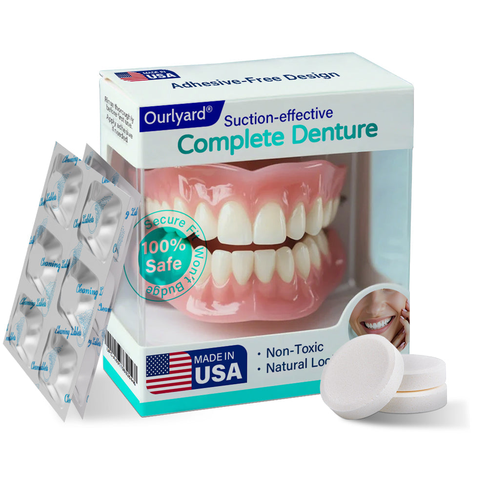 ✅ Made and Shipped from the USA| Ourlyard® Suction-fit Complete Denture 🎉