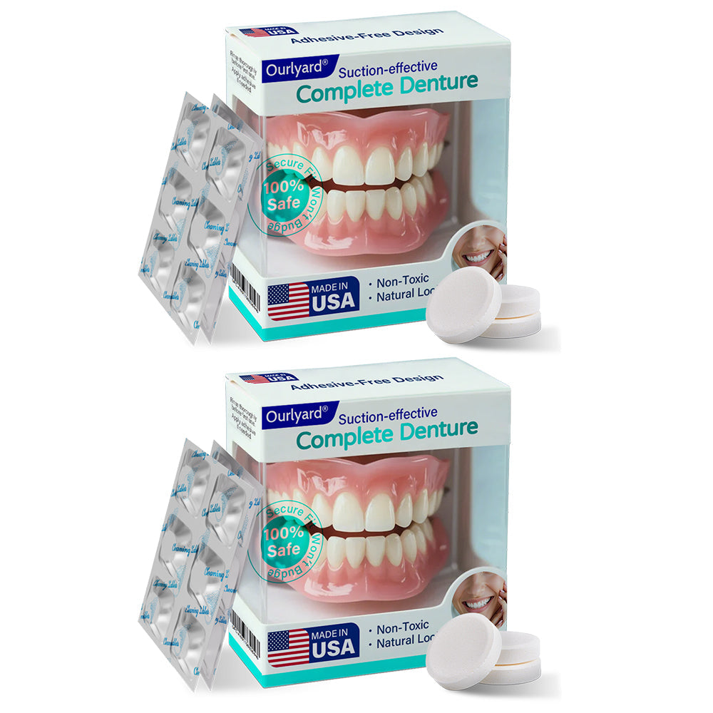 ✅ Made and Shipped from the USA| Ourlyard® Suction-fit Complete Denture 🎉
