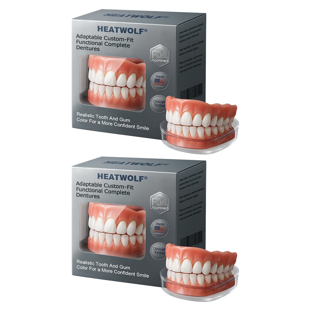 ✅ Made and Shipped from the USA| HEATWOLF® Adaptable Custom-Fit Functional Complete Dentures 🩺up