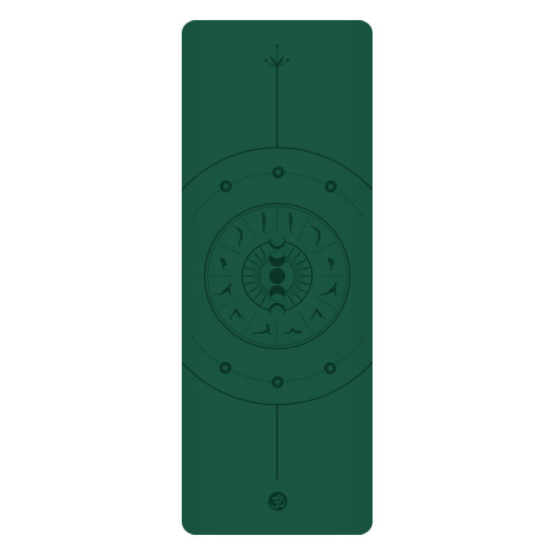 5mm Sun Worship Moon Natural Rubber Yoga Mat PU