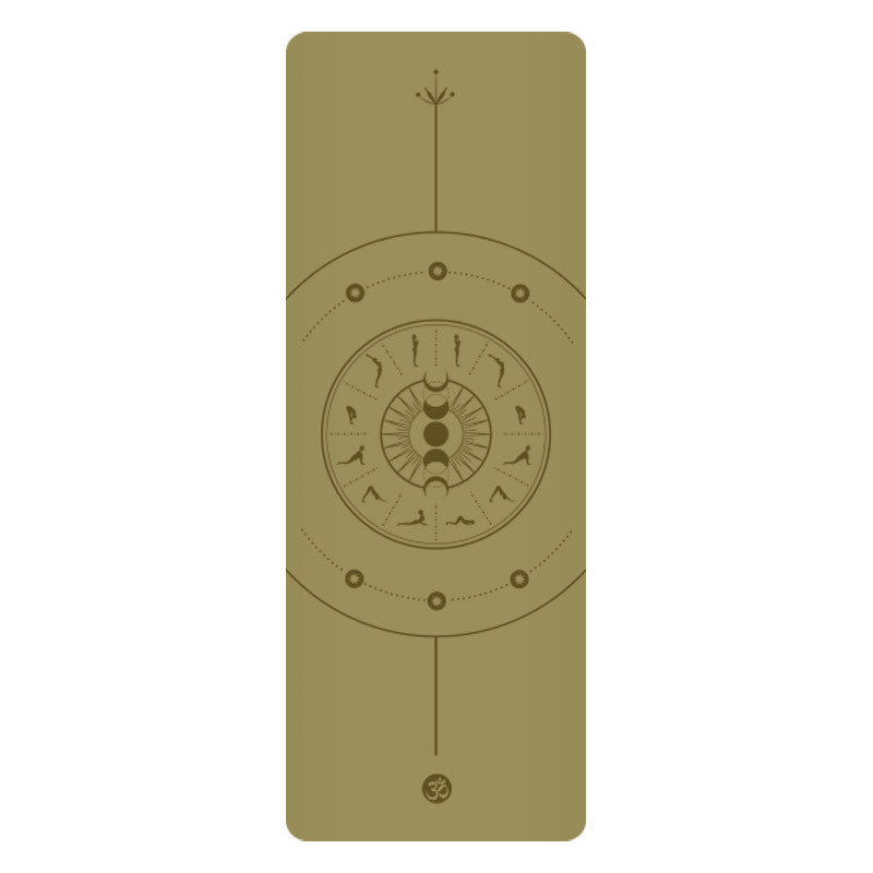 5mm Sun Worship Moon Natural Rubber Yoga Mat PU