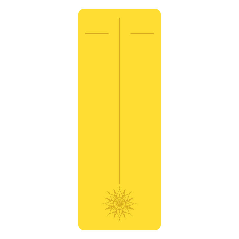 5mm Sun Worship Moon Natural Rubber Yoga Mat PU