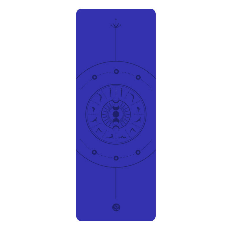 5mm Sun Worship Moon Natural Rubber Yoga Mat PU
