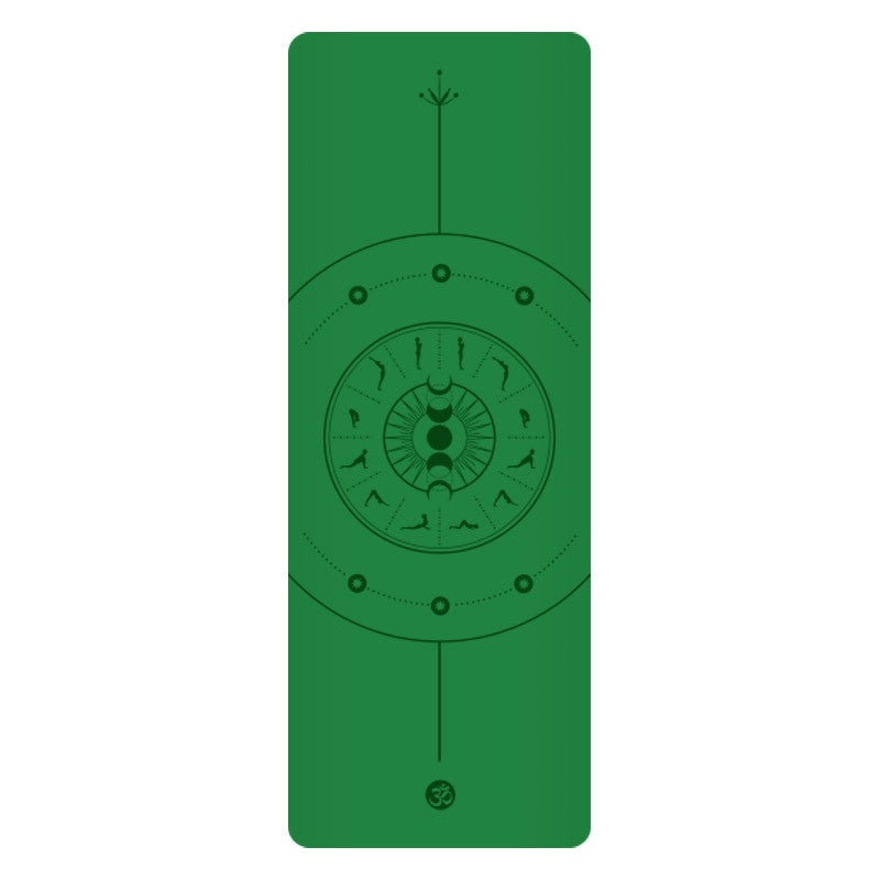 5mm Sun Worship Moon Natural Rubber Yoga Mat PU