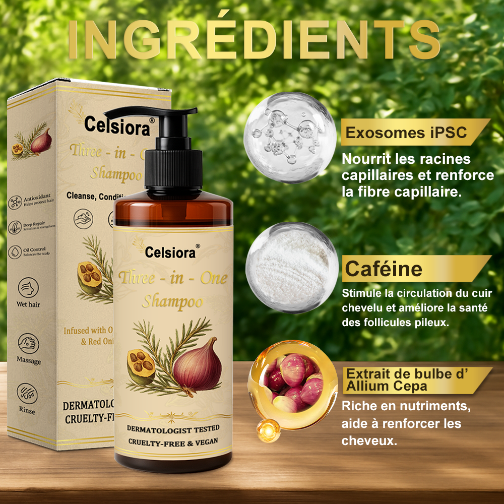 80%off ✅ CELSIORA® Shampoing Revitalisant 3-en-1 -Celsiora®