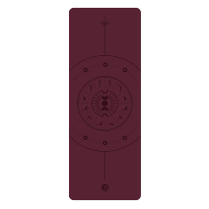 5mm Sun Worship Moon Natural Rubber Yoga Mat PU