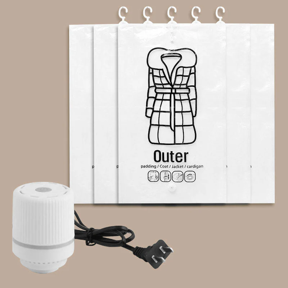 🔥Sac de rangement sous vide saisonnier pour doudoune suspendue