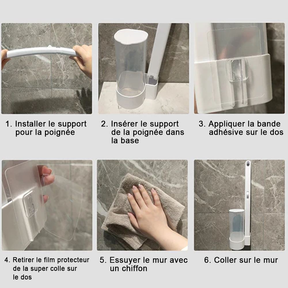 💕Brosse de nettoyage jetable murale pour toilettes à usage domestique✨