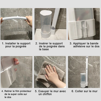 💕Brosse de nettoyage jetable murale pour toilettes à usage domestique✨