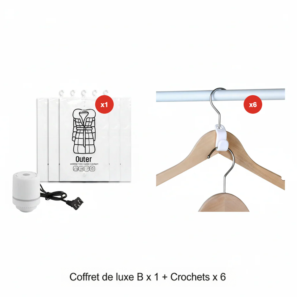 🔥Sac de rangement sous vide saisonnier pour doudoune suspendue