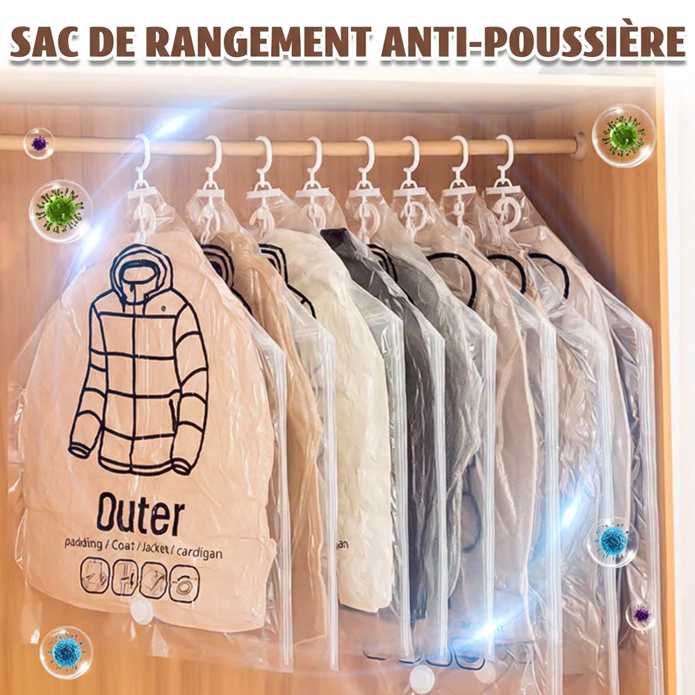 🔥Sac de rangement sous vide saisonnier pour doudoune suspendue