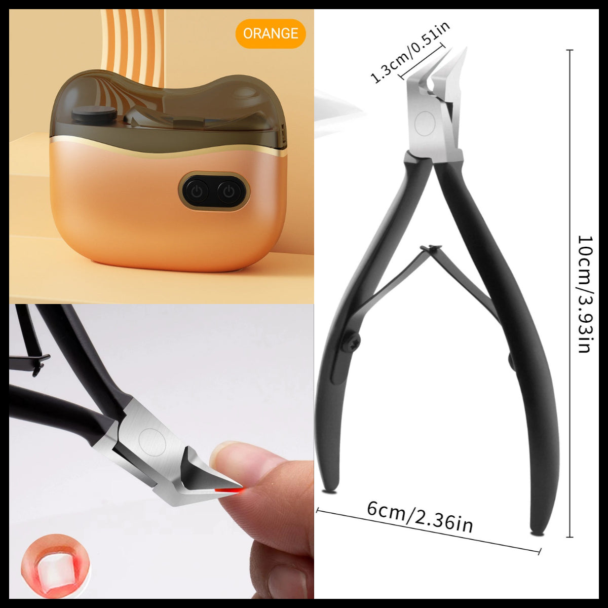 🏆Meilleure vente 🔥58 % DE RÉDUCTION⏳Coupe-Ongles et Polisseur Électrique 2-en-1 -Remifa®