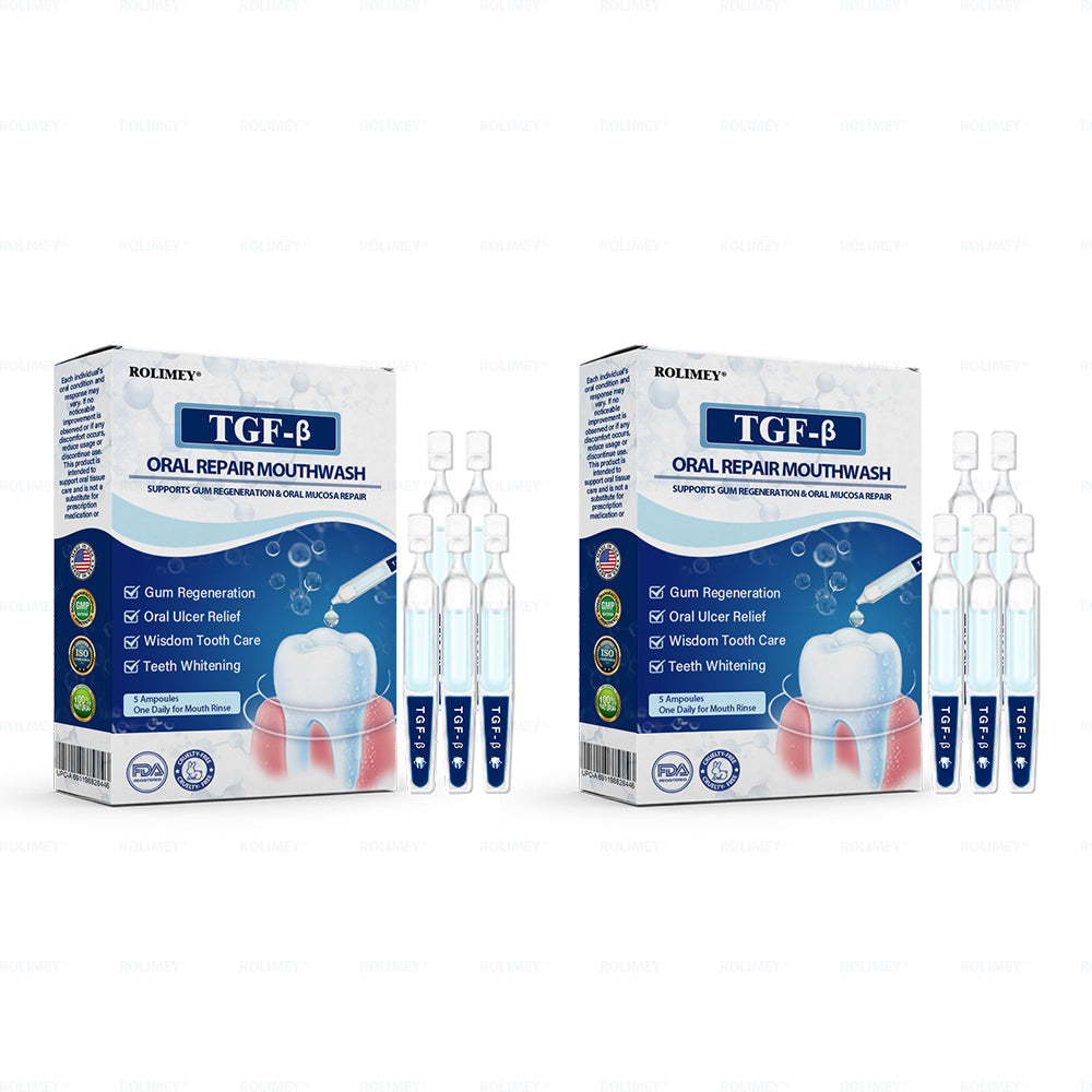 ✅ Made and Shipped from the USA | Rolimey® Transforming Growth Factor-β (TGF-β) Oral Repair Mouthwash 💧