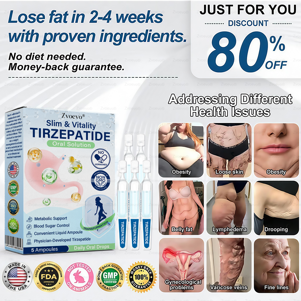 Official Store | Zvoevo® Slim & Vitality Tirzepatide Oral Solution🌿