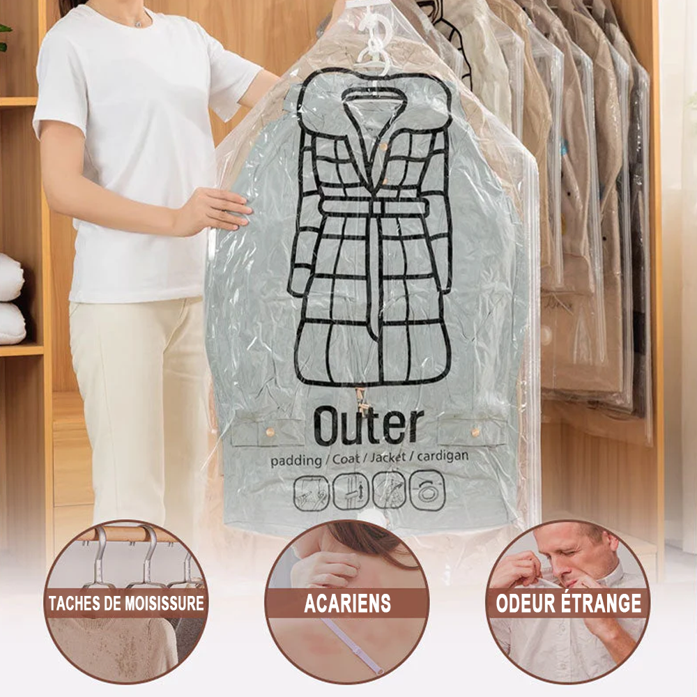 🔥Sac de rangement sous vide saisonnier pour doudoune suspendue