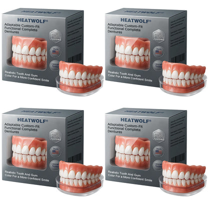 ✅ Made and Shipped from the USA| HEATWOLF® Adaptable Custom-Fit Functional Complete Dentures 🩺up