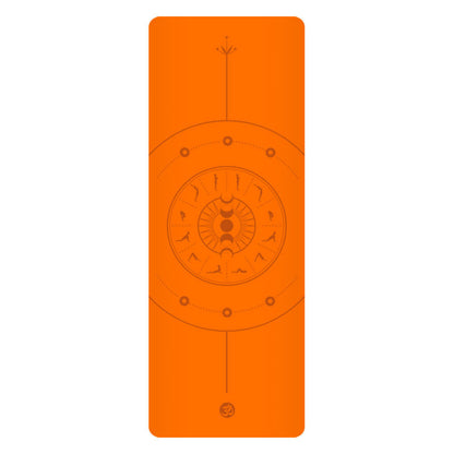 5mm Sun Worship Moon Natural Rubber Yoga Mat PU