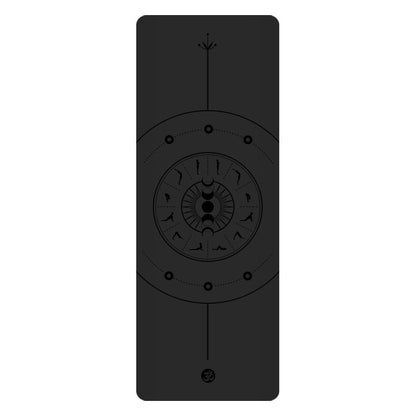 5mm Sun Worship Moon Natural Rubber Yoga Mat PU