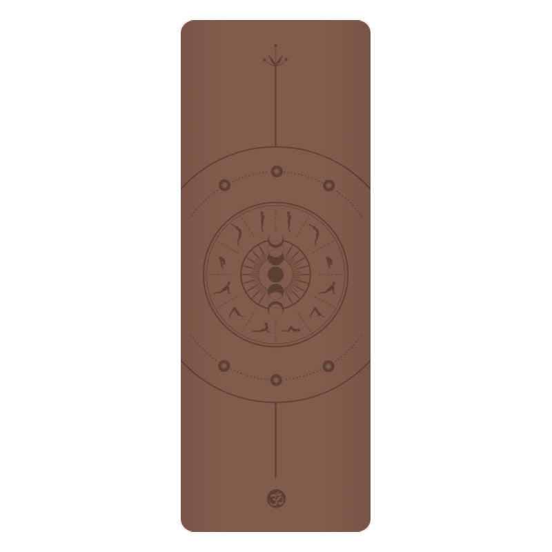 5mm Sun Worship Moon Natural Rubber Yoga Mat PU