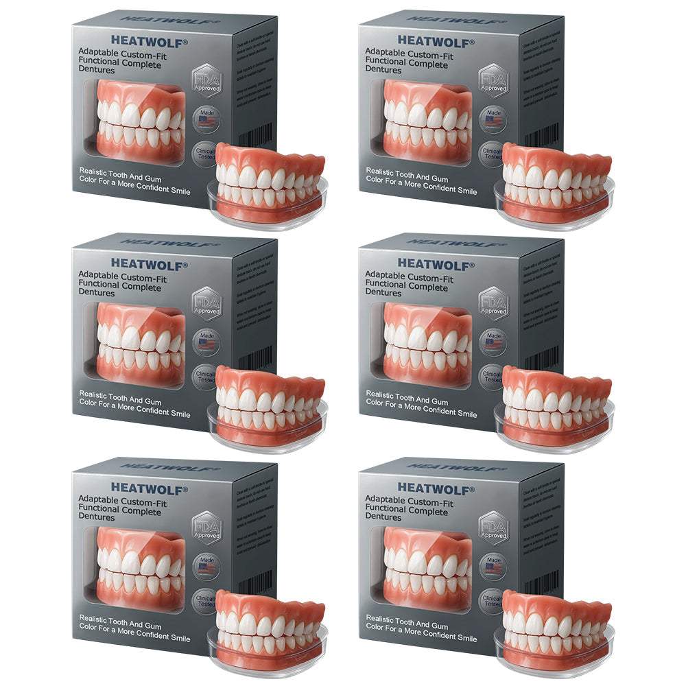 ✅ Made and Shipped from the USA| HEATWOLF® Adaptable Custom-Fit Functional Complete Dentures 🩺up