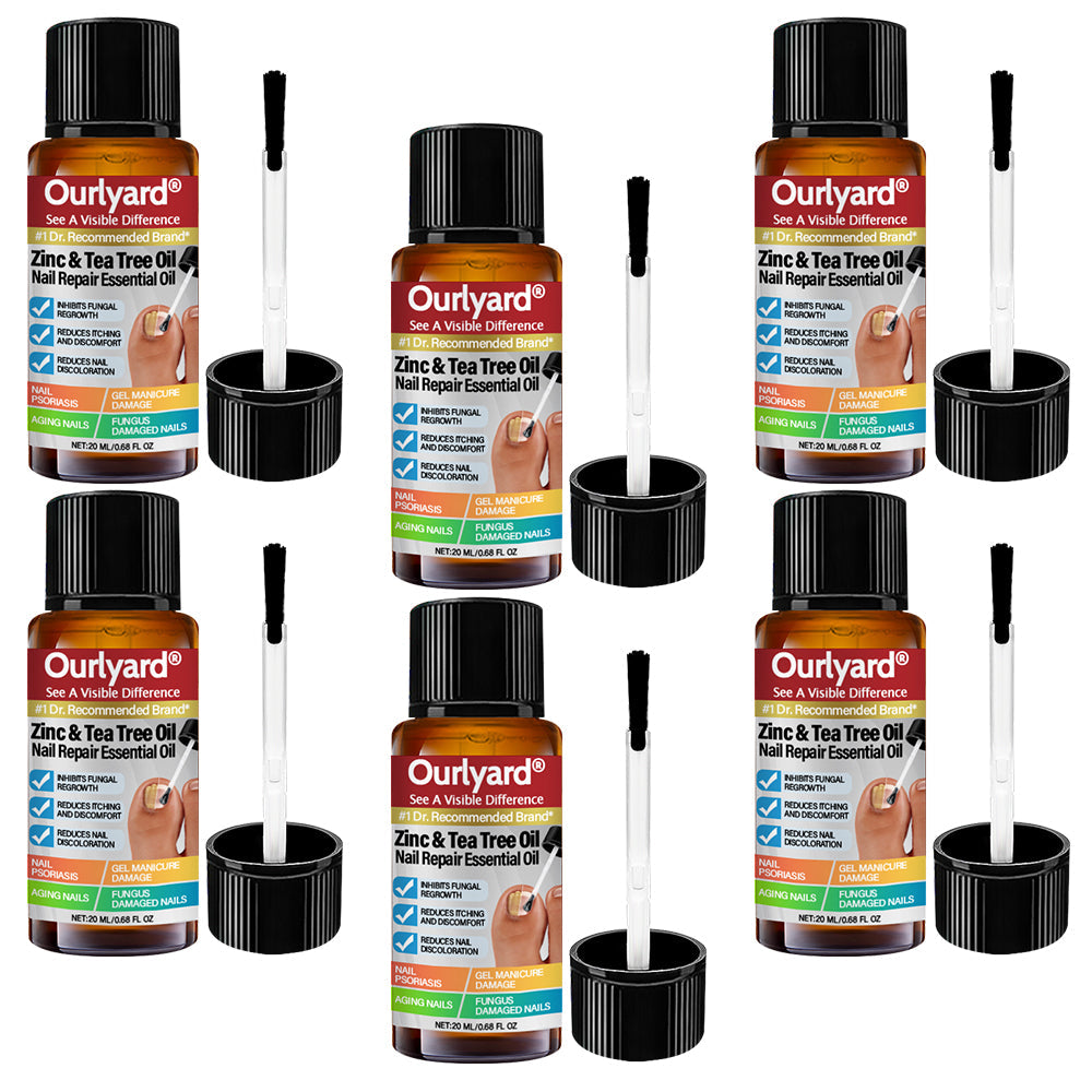 ✅ Made and Shipped from USA | Ourlyard® Zinc & Tea Tree Oil Nail Repair Essential Oil (Comprehensive repair, powerful treatment for all nail disorders)