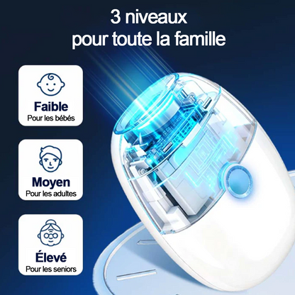 🔥 50% DE RÉDUCTION ! ✨ Ponceuse à Ongles Auto - 3 Vitesses Réglables, Silencieuse, LED Integrée pour Soin Précise -Remifa®