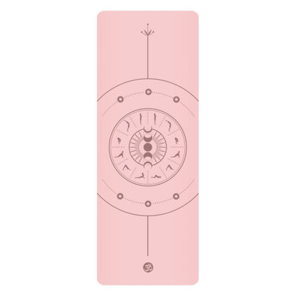 5mm Sun Worship Moon Natural Rubber Yoga Mat PU