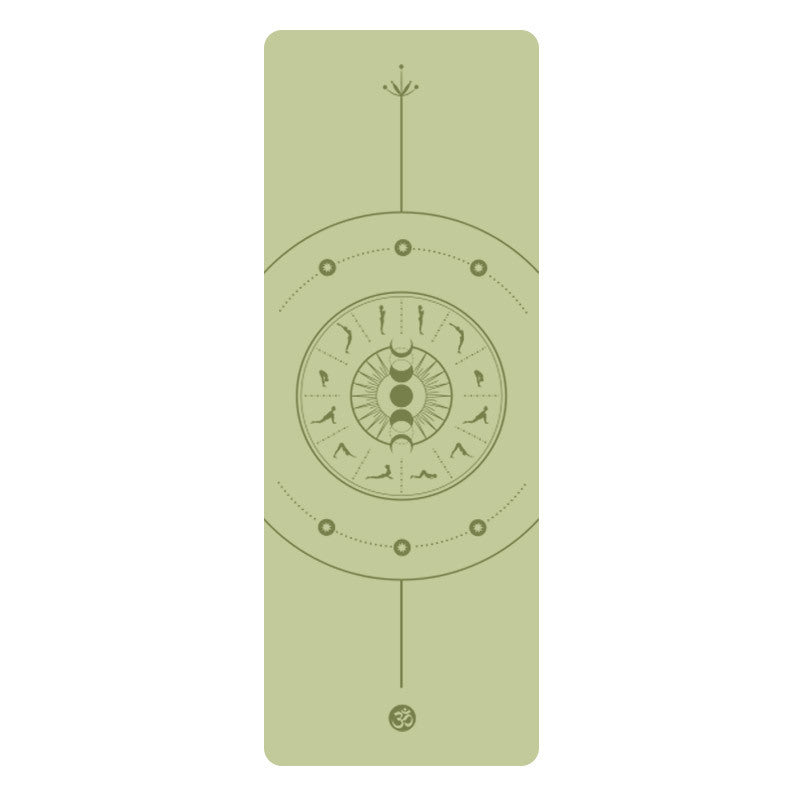 5mm Sun Worship Moon Natural Rubber Yoga Mat PU
