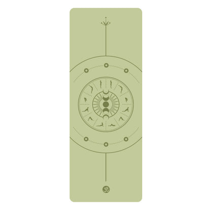 5mm Sun Worship Moon Natural Rubber Yoga Mat PU