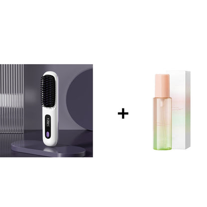 💥 -50 % ✨ Peigne Lissant Chauffant Sans Fil en Céramique 💖 -Remifa®