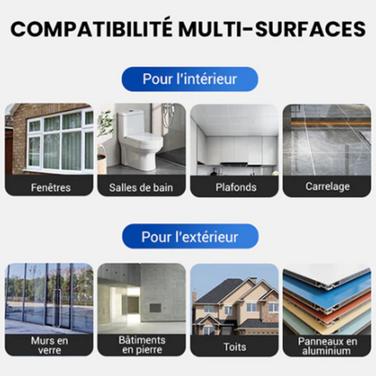✨ Spray réparateur de fuites instantané - Colmate les fissures et les interstices en 5 minutes, imperméable et flexible pour tuyaux et toitures