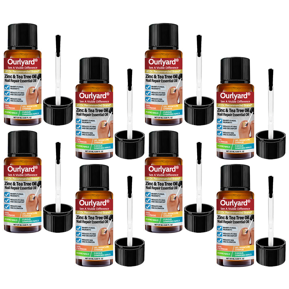 ✅ Made and Shipped from USA | Ourlyard® Zinc & Tea Tree Oil Nail Repair Essential Oil (Comprehensive repair, powerful treatment for all nail disorders)