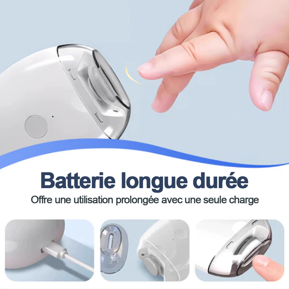 💥 50% DE RÉDUCTION ! ✨ Ponceuse à Ongles Auto - 3 Vitesses Réglables, Silencieuse, LED Integrée pour Soin Précise 💅✨ -Remifa®