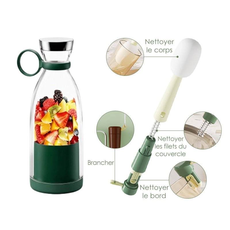 🍃Vente directe d'usine🍃 Extracteur de Jus Portable Best-Seller | 🌟 Savourez du jus frais à tout moment, partout ! -Remifa®