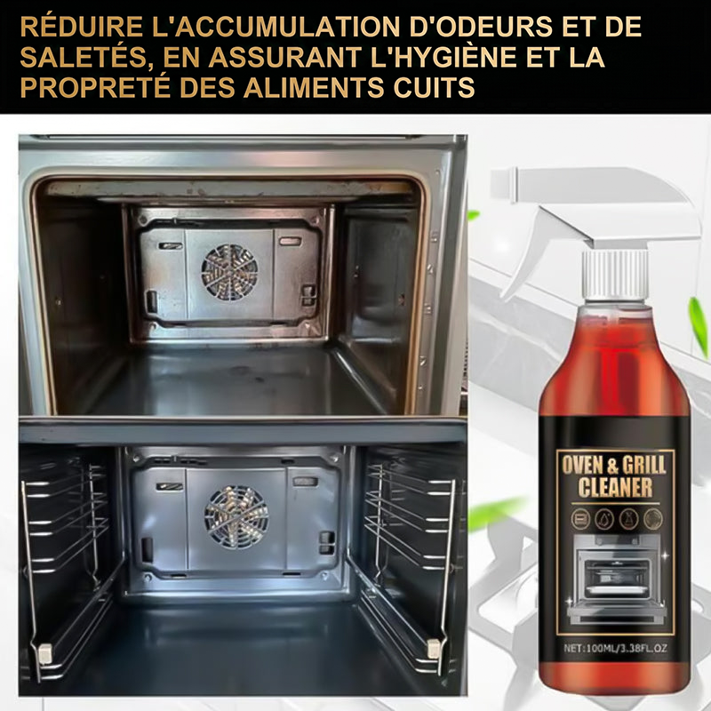 🎉Cadeau du Nouvel An 50 % DE RÉDUCTION !🧼Spray nettoyant puissant pour four et grill : élimine sans effort la graisse et les résidus alimentaires, sans frotter !
