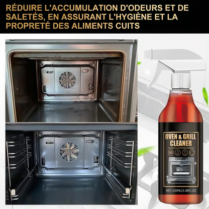 🎉Cadeau du Nouvel An 50 % DE RÉDUCTION !🧼Spray nettoyant puissant pour four et grill : élimine sans effort la graisse et les résidus alimentaires, sans frotter !