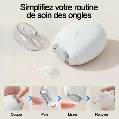 🔥 50% DE RÉDUCTION ! ✨ Ponceuse à Ongles Auto - 3 Vitesses Réglables, Silencieuse, LED Integrée pour Soin Précise -Remifa®