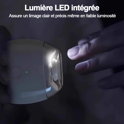 💥 50% DE RÉDUCTION ! ✨ Ponceuse à Ongles Auto - 3 Vitesses Réglables, Silencieuse, LED Integrée pour Soin Précise 💅✨ -Remifa®