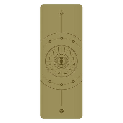 5mm Sun Worship Moon Natural Rubber Yoga Mat PU