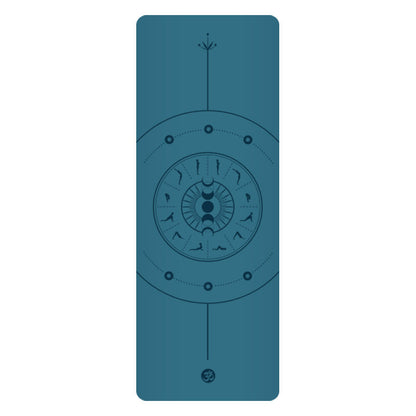 5mm Sun Worship Moon Natural Rubber Yoga Mat PU