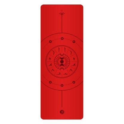 5mm Sun Worship Moon Natural Rubber Yoga Mat PU