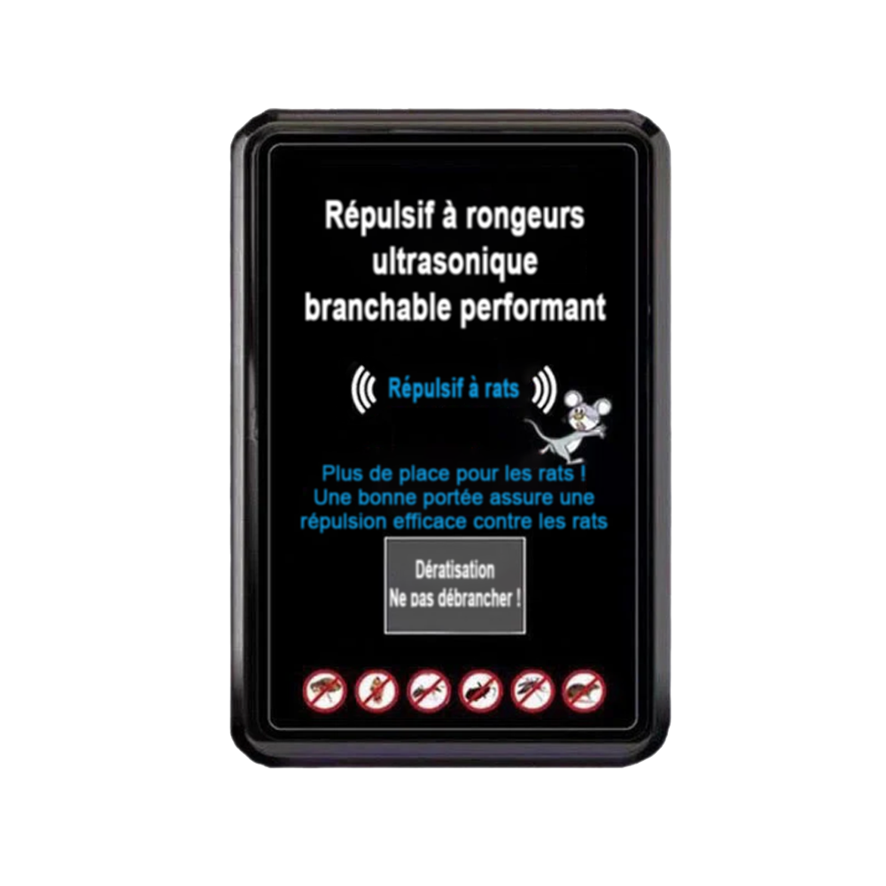 💥💥50% de réduction pour une durée limitée 💥💥Répulsif ultrasonique puissant contre les rongeurs – à brancher sur prise  -Remifa®