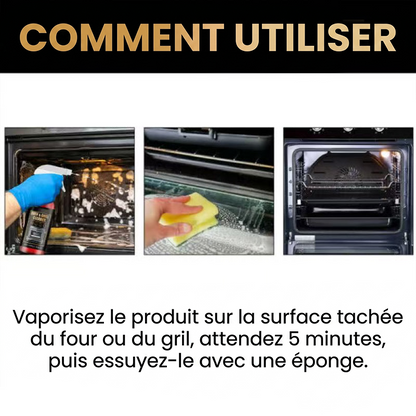 🎉Cadeau du Nouvel An 50 % DE RÉDUCTION !🧼Spray nettoyant puissant pour four et grill : élimine sans effort la graisse et les résidus alimentaires, sans frotter !