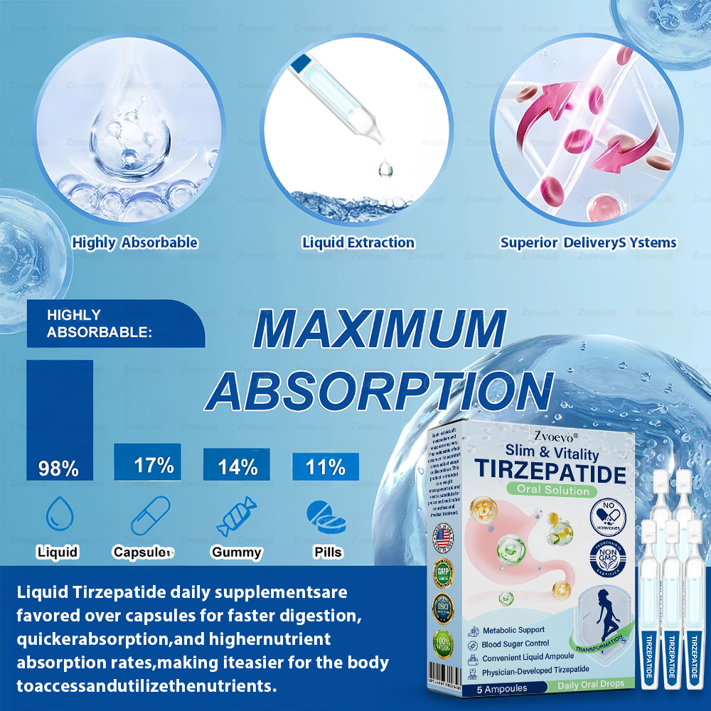 Official Store | Zvoevo® Slim & Vitality Tirzepatide Oral Solution🌿