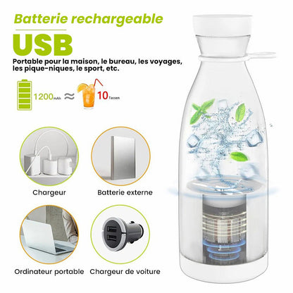 🍃Vente directe d'usine🍃 Extracteur de Jus Portable Best-Seller | Savourez du jus frais à tout moment, partout ! 🍎 -Remifa®