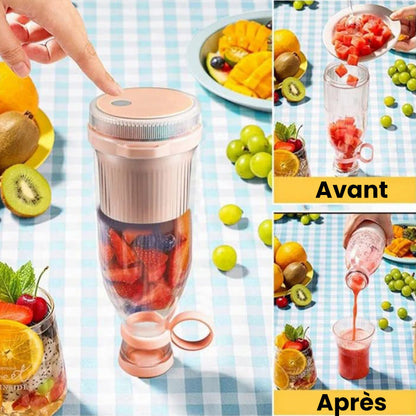 🍃Vente directe d'usine🍃 Extracteur de Jus Portable Best-Seller | Savourez du jus frais à tout moment, partout ! 🍎 -Remifa®