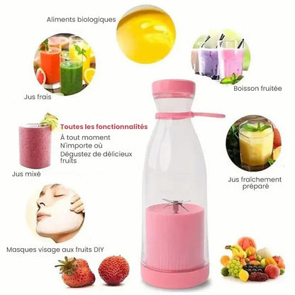 🍃Vente directe d'usine🍃 Extracteur de Jus Portable Best-Seller | Savourez du jus frais à tout moment, partout ! 🍎 -Remifa®