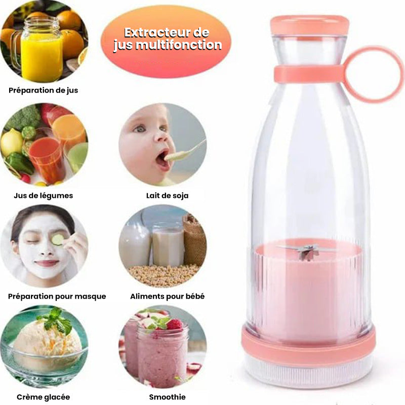 🍃Vente directe d'usine🍃 Extracteur de Jus Portable Best-Seller | Savourez du jus frais à tout moment, partout ! 🍎 -Remifa®