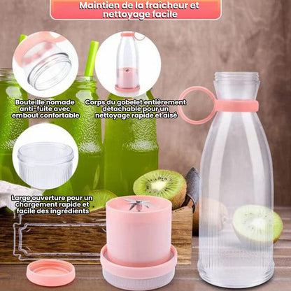 🍃Vente directe d'usine🍃 Extracteur de Jus Portable Best-Seller | Savourez du jus frais à tout moment, partout ! 🍎 -Remifa®
