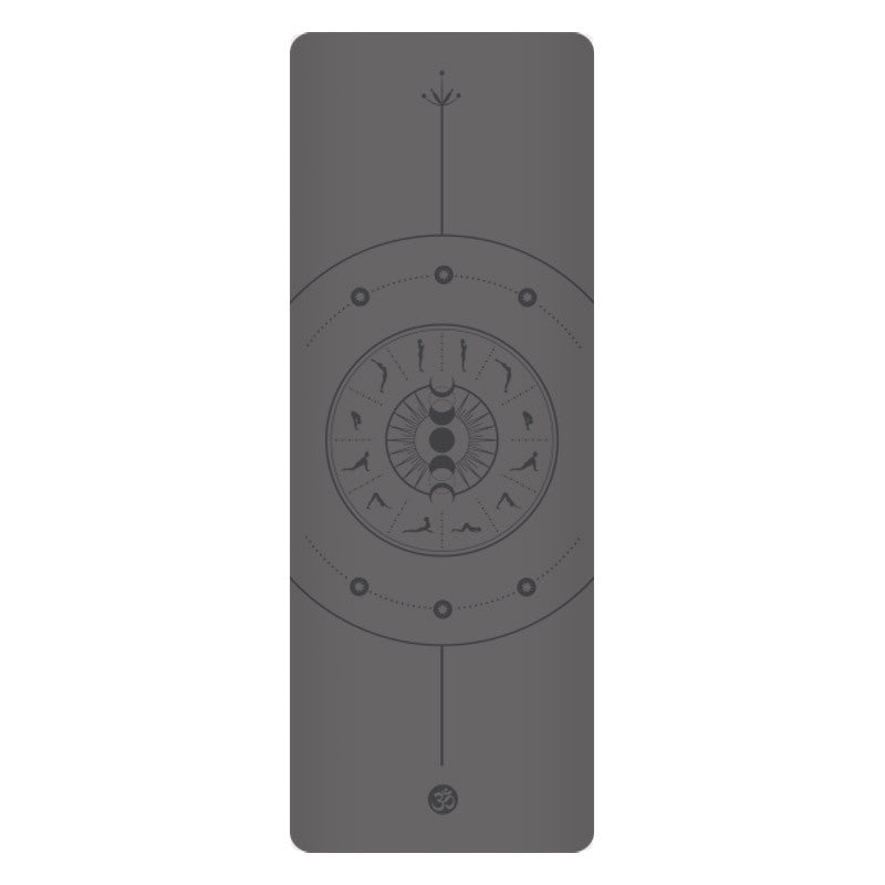 5mm Sun Worship Moon Natural Rubber Yoga Mat PU